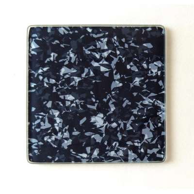 Marble Patterned tempered glass coaster