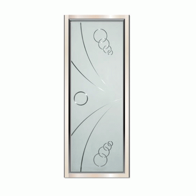 2019 commercial sandblasting engraved tempered glass entry door